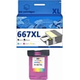 667 667XL Ink Cartridges Compatible for HP 1275 2374 2375 2376 2775 ...