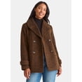 thumbnail image 1 of Time and Tru Women's and Women's Plus Faux Wool Peacoat, Sizes XS-2X, 1 of 6