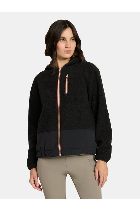 Women's and Women's Plus Hooded Fleece Jacket, Sizes XS-2X