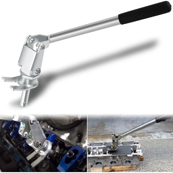 66784 Stud Mount Valve Spring Compressor Remover & Installer Tool, Stud Mount Valve Spring Compressor Removal Tool & Install Valve Springs & Retainers Fit For All 3/8'' & 7/16'' Rocker Studs