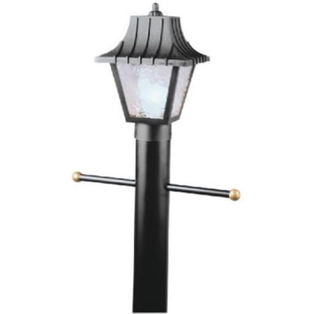 66875 8 in. Post Top Lantern, Black
