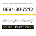 thumbnail image 1 of 6691-80-7212 - FILTER, AIR (INNER AND OUTER) 6691807212 fits KOMATSU, 1 of 1