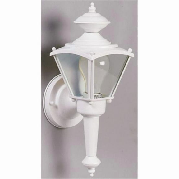 66984 13 in. High White Outdoor Wall Lantern Fixture