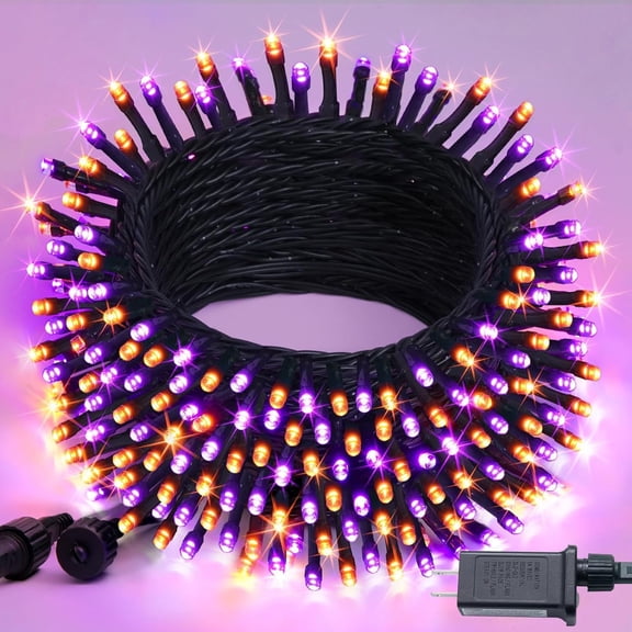 66FT 200 LED Halloween Lights, Halloween Lights Outdoor with 8 Lighting Modes, Waterproof Halloween String Lights for Christmas Outdoor Party Yard Garden Decoration