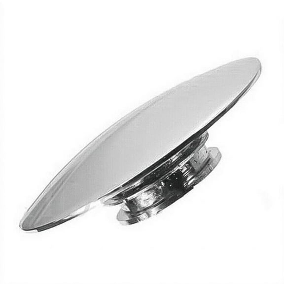66Mm Silver Chrome Basin Waste -Up Sink Plug Cap Click Clack Push Button
