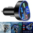 66W 5In1 Digital Display Car Charger 1224V 5Ports Super Fast Charge
