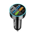 thumbnail image 1 of 66W Car Charger 4 USB Type C Fast Charging Car Phone Adapter With Digital Dis✨s P9Z0, 1 of 8