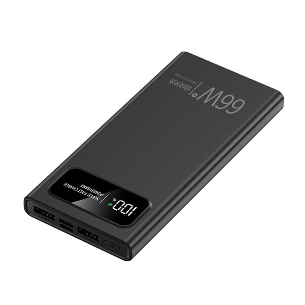 66W Mobile Power Adapter 20000/30000/40000mA PD3.0 20W Two-way Fast ...