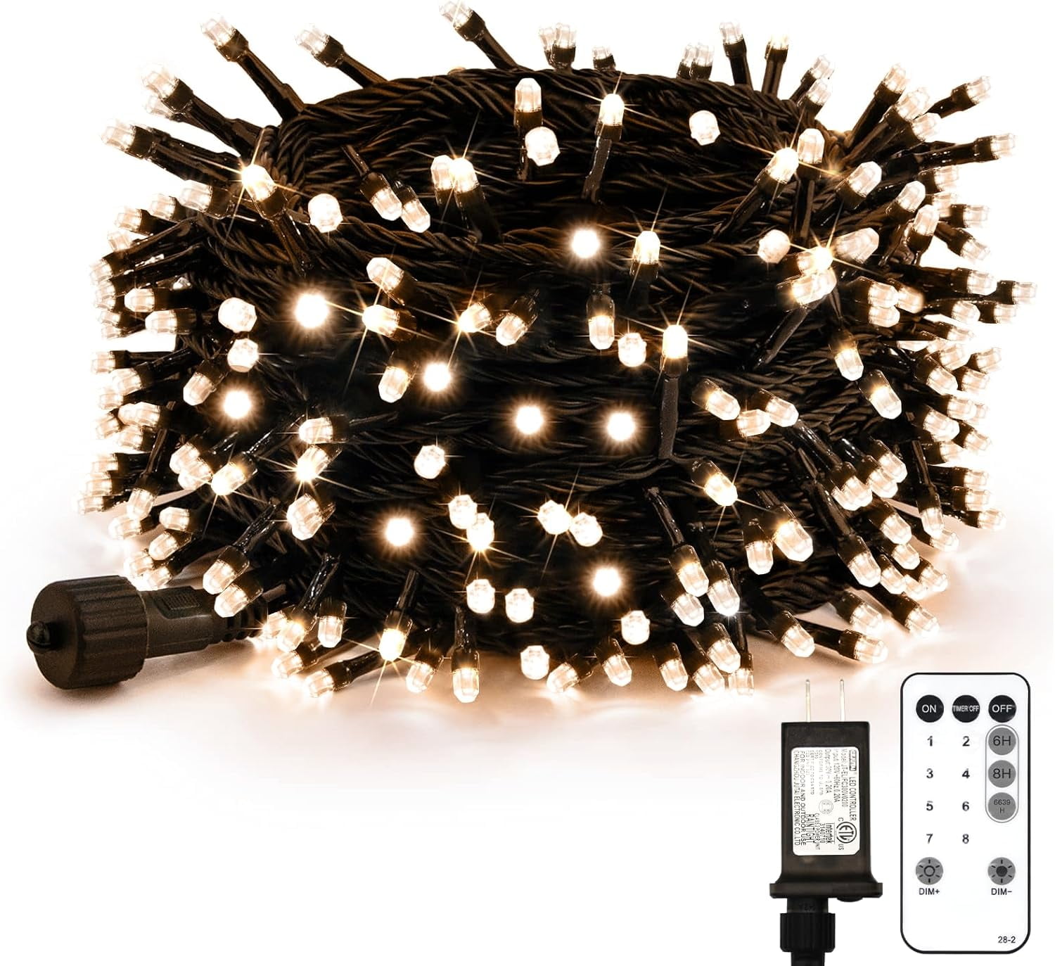 66ft Connectable Fairy Lights for Christmas Tree Waterproof Bedroom