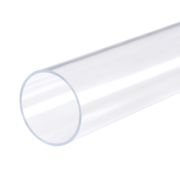 Uxcell Acrylic Pipe Rigid Round Tube Clear 66mm ID 70mm OD 500mm