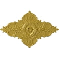 thumbnail image 1 of 67 1/4"W x 43 3/8"H x 4"ID x 2"P Melchor Diamond Ceiling Medallion (Fits Canopies up to 4"), Hand-Painted Rich Gold, 1 of 5