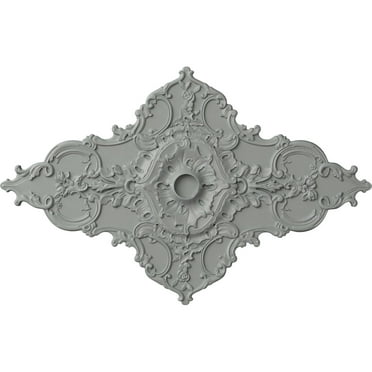 Ekena Millwork CM70X43ML 70.88 in. W x 43.75 in. H Melchor Diamond Ceiling Medallion