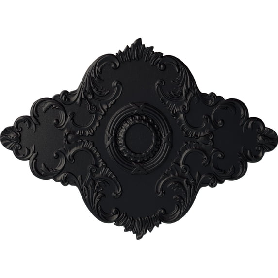 67 1/8"W x 48 5/8"H x 1 7/8"P Piedmont Ceiling Medallion (Fits Canopies up to 6 1/2"), Hand-Painted Steel Gray