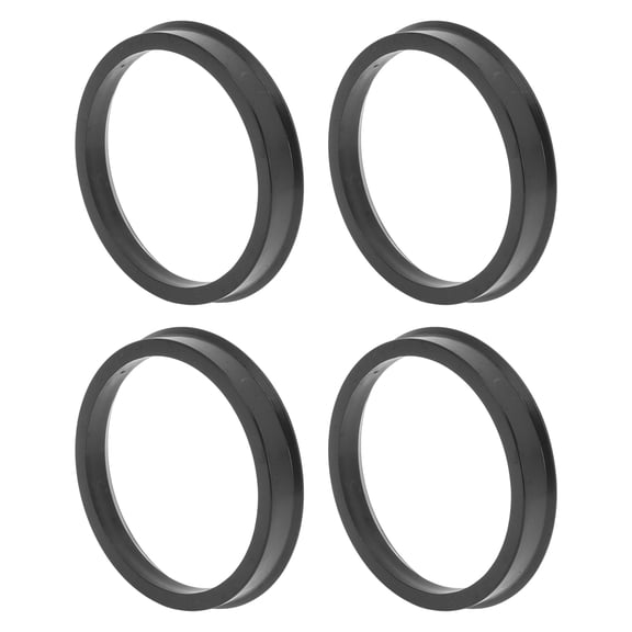 67.1mm to 58.6mm Car Wheel Hub Centric Rings Black Polycarbonate Wheels Center Shaft Shock Absorbing Hubrings 4 Pcs
