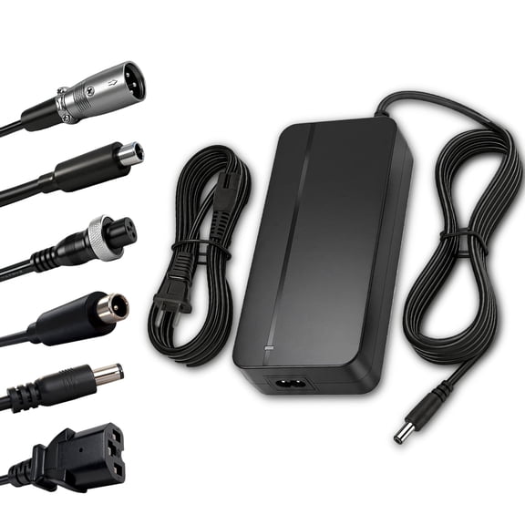 67.2V 3A Charger 7 in 1 Plugs for 60V 16S Lithium Batteries, 60V Li-ion Battery Power Adapters, UL 62368-1 Certified