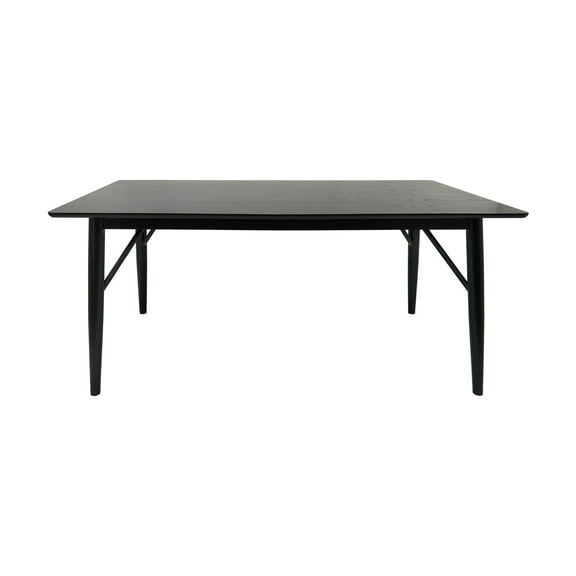 67.5" Black Contemporary Handcrafted Rectangular Dining Table