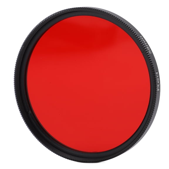 67/62/58/55/52mm Red Filter, Optical Glass Lens for Vivid Color Photography