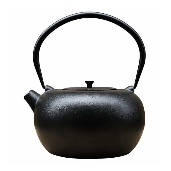 67.6oz Cast Iron Teapot For Stovetop Safe, Japanese Style Black Tea Pot With Infuser For Loose Tea, SECHUDO Large Cast Iron Tea Kettle with Enameled Interior