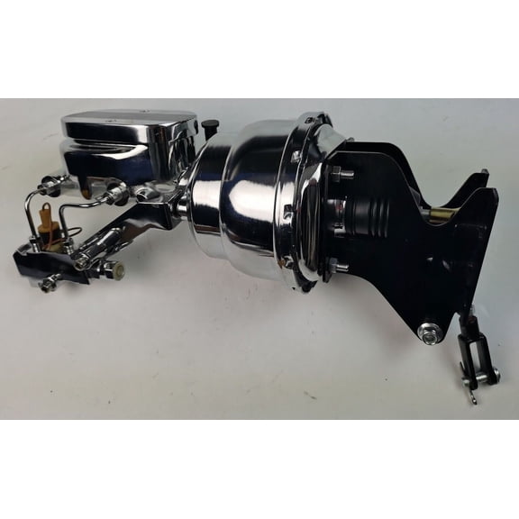 67-72 Chevy c10 Truck Suburban Chrome Brake Booster & Master Cylinder DISC DRUM