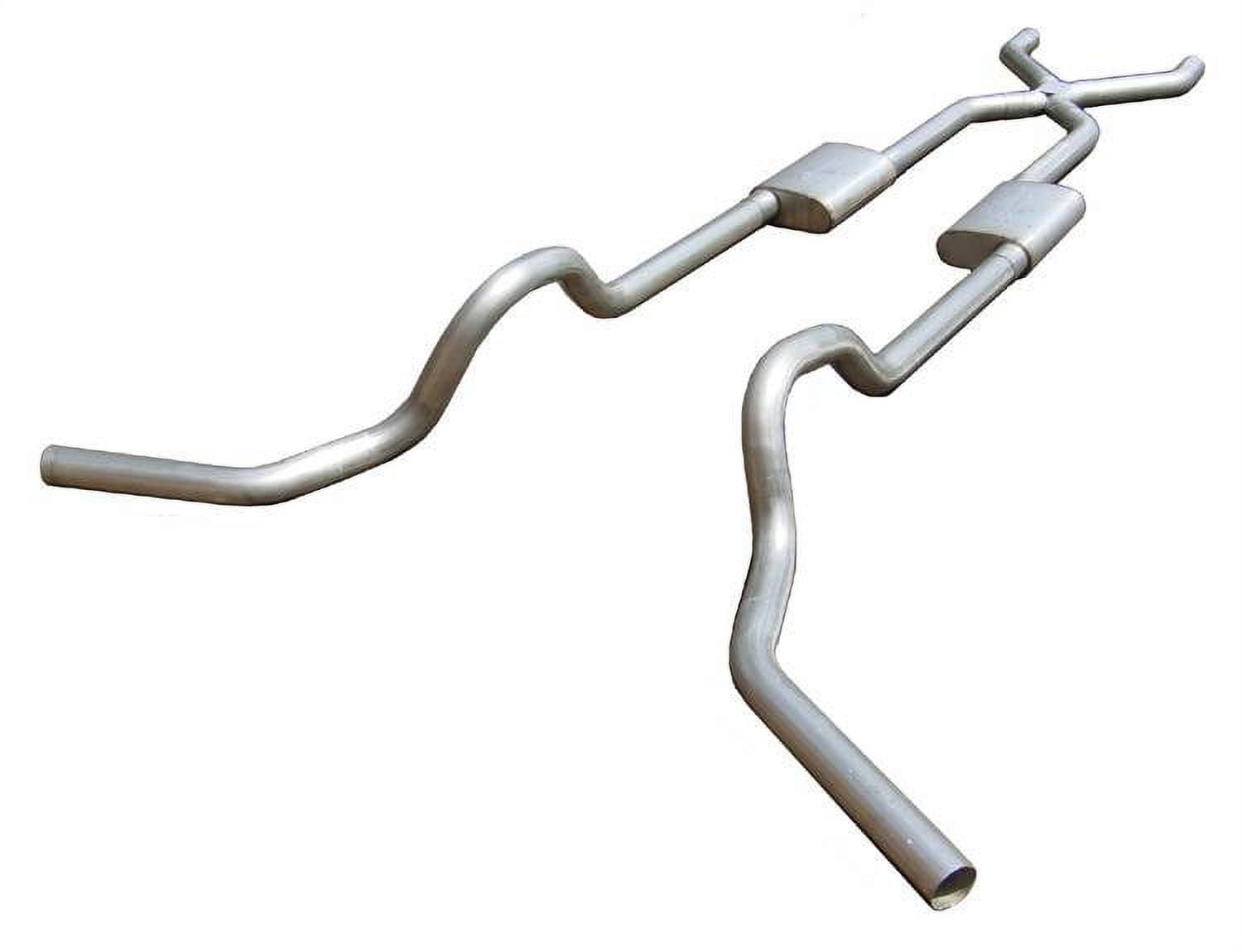 Pypes Exhaust Crossmember Back X-Pipe 67-74 GM Split Rear Dual Exit 2.5 in