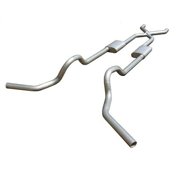 Pypes Exhaust Crossmember Back X-Pipe 67-74 GM Split Rear Dual Exit 2.5 in