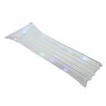 thumbnail image 1 of Pool Central 67.75” Inflatable LED Lighted 1-Person Floating Air Mattress Raft - Clear, 1 of 3