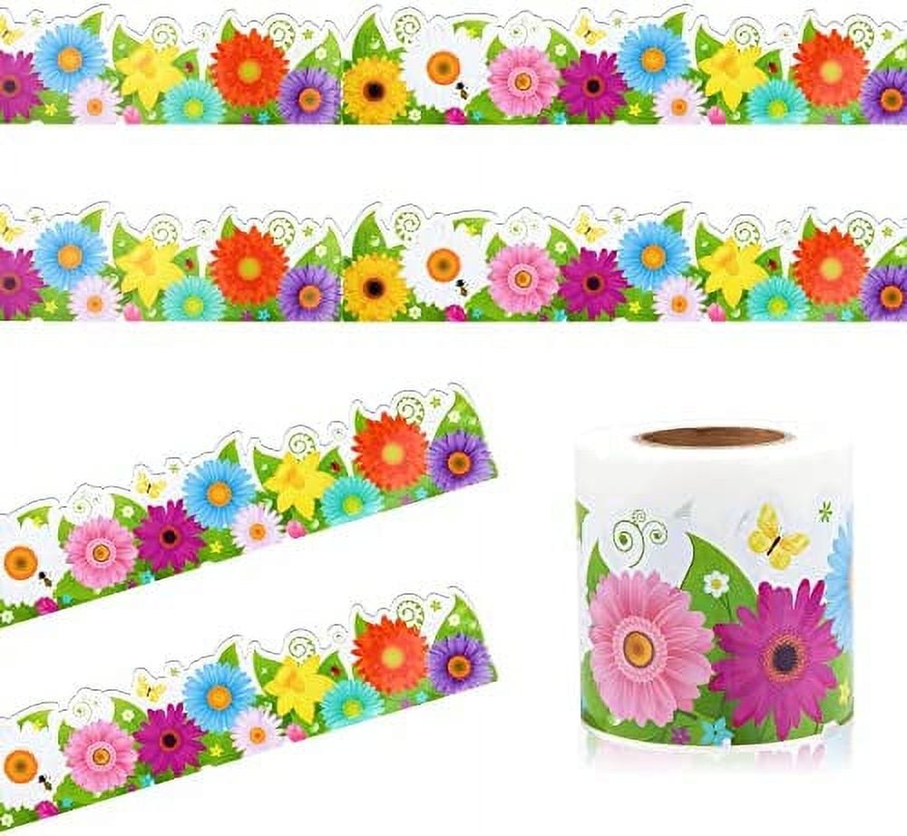 Flower Frame Whiteboard Sticker - TenStickers