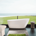 thumbnail image 1 of 67'' Acrylic Freestanding Soaking Bathtub with Integrated Slotted Overflow and Brushed Nickel Toe-tap Drain, 1 of 20