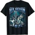 thumbnail image 1 of 67 Alpha Wolf Meme Funny Six Seven Humor T-Shirt, Unisex T-Shirt, 1 of 2
