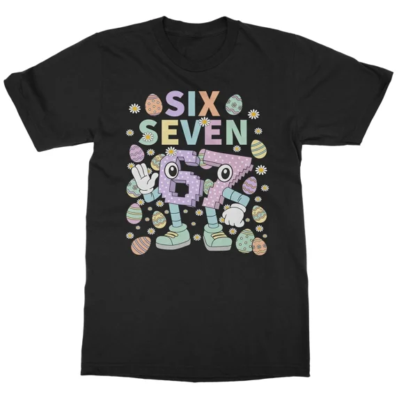 67 Brainrot Easter Egg Funny Six Seven Meme Unisex T-Shirt, S-5XL ...