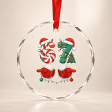 Service Apha Ribbons 67 Christmas 6 7 Gen Alpha Inspirational Glass Ornament - Walmart.com