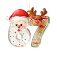 thumbnail image 1 of 67 Christmas Ornament, 6-7 Ornaments, The Year of 67 Hanging Acrylic Ornament for Xmas Tree, Six Seven Meme Santa Holiday Home Decor, Funny Party Decorations Grandkid Gift, 1 of 7