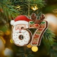 thumbnail image 1 of 67 Christmas Ornament, Funny 67 Ornament Decor Christmas Tree Hanging Ornaments,Six Seven Ornament, 67 Decorations Meme Grandkid Birthday Gift Xmas Holiday Home Decor (G), 1 of 3