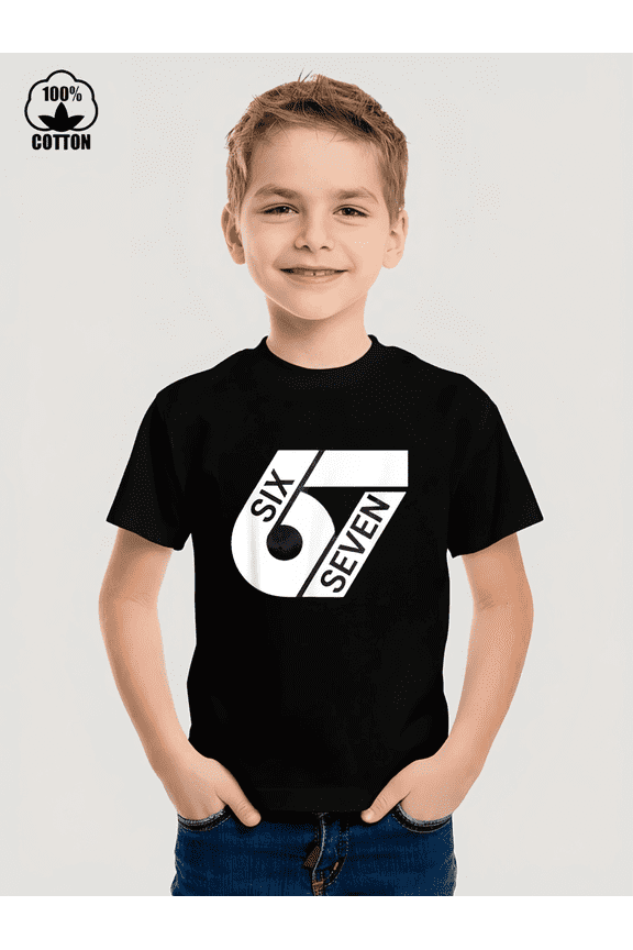 67 Design Graphic Kid T-Shirt Casual Style With 100% Cotton Fabric