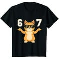 thumbnail image 1 of 67 Funny Cat Six Seven Meme Animal Lovers Boys Girls Kids T-Shirt, 1 of 7