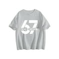 thumbnail image 1 of 67 Funny Gesture Graphic Tees, Niogvi Six Seven T-Shirt Suitable For Boys Girls, Gray 130cm, 1 of 6