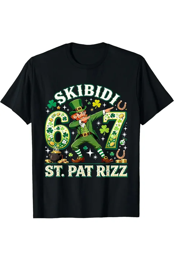 67 Funny St Patricks Day Six Seven Meme T-Shirt