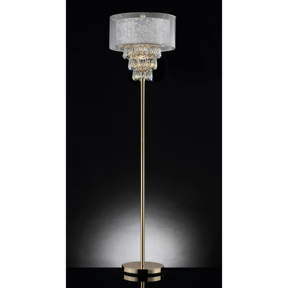 OK Lighting 67"H Chantilly Floor Lamp