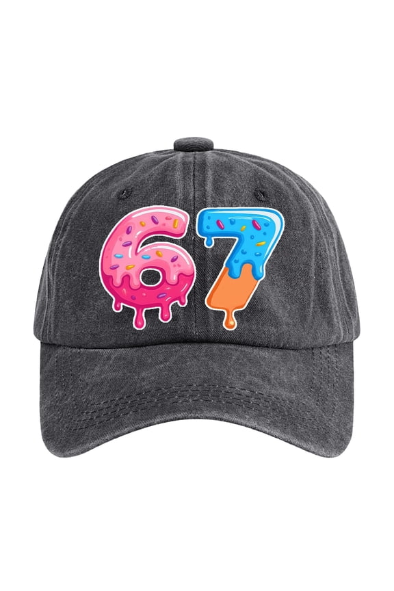 67 Hat Six Seven for Men Women,Funny Baseball Caps 6 7 White Elephant Gifts for Coworkers Friends