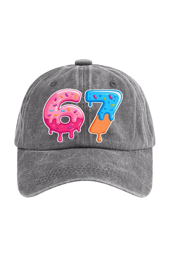 67 Hat Six Seven for Men Women,Funny Baseball Caps 6 7 White Elephant Gifts for Coworkers Friends