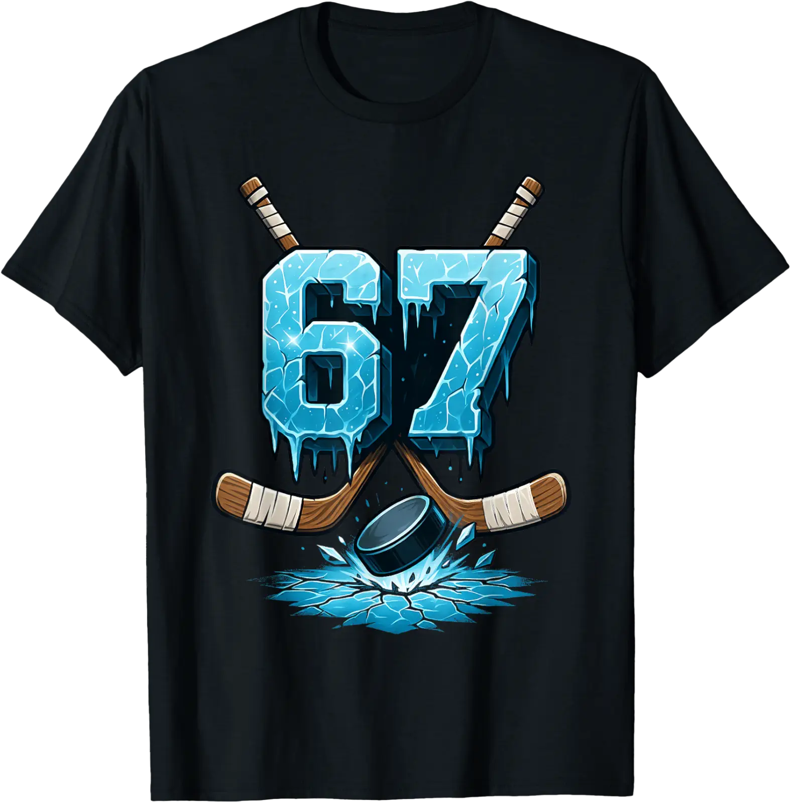 67 Hockey Drip Number Six Seven Meme T-Shirt All Size S-5Xl - Walmart.com