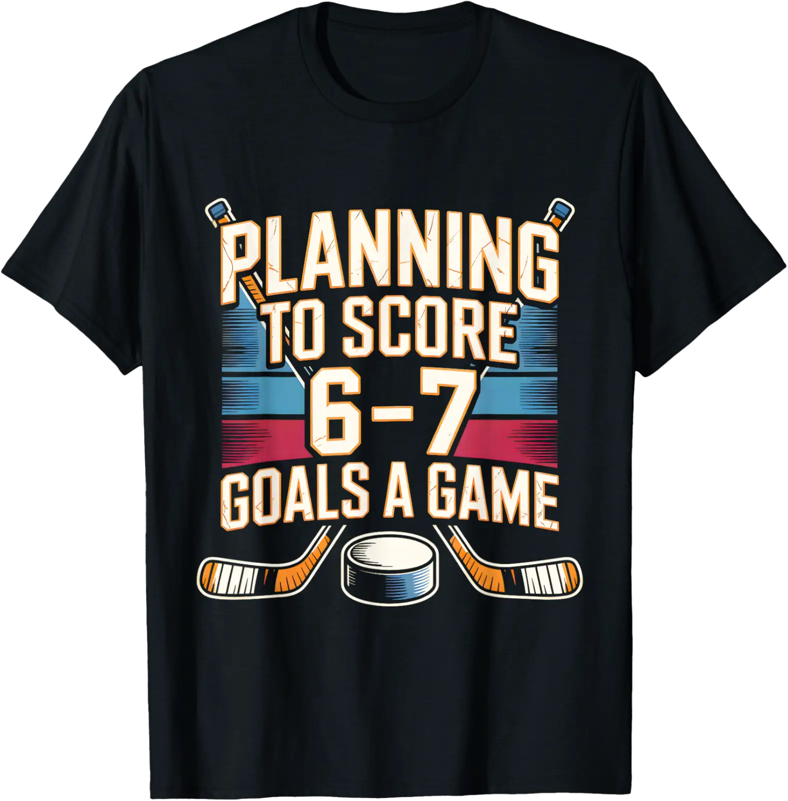 67 Hockey Meme Planning To Score 6 7 Goals Brainrot T-Shirt All Size S ...
