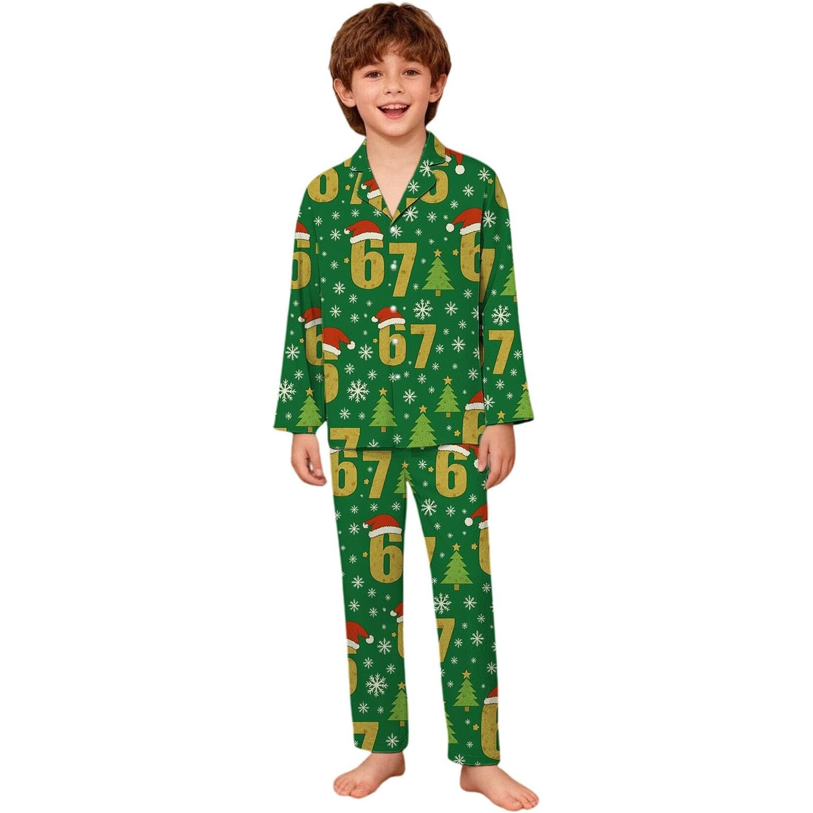 67 Hoodie K'ids B'oys 67 Pajamas - Six Seven Shirt Kids Large Cartoon ...