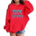 thumbnail image 1 of 67 Hoodie Shirts for K`ids B`oys G`irls Fashion 67 Meme Design Pullover Graphic Bow Tie Oversized Active Outdoor Shirts, 1 of 4