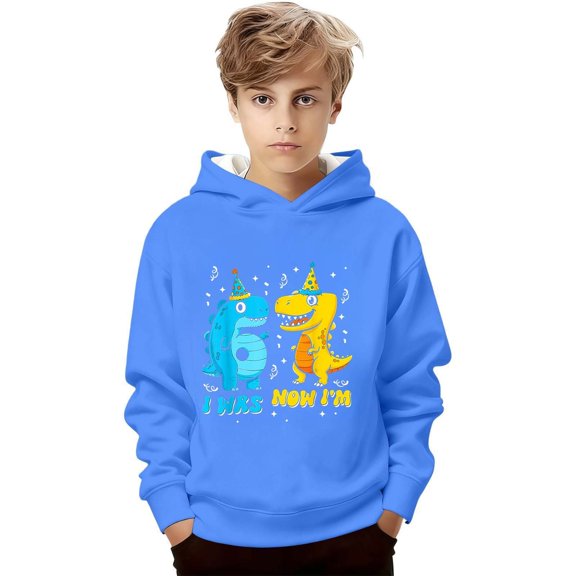 67 Hoodie for Boys Girls Funny Six Seven Meme Design 6 7 Dinosaur Hoodies Long Sleeve Casual Sweatshirt