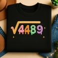 thumbnail image 1 of 67 Ice Cream Drip Meme Embroidered Sweatshirt, Square Root 4489 Slang Math Teacher T-Shirt, 67 Meme 6 7 Numbers Six Seven BruhGhostHalloween, 1 of 5