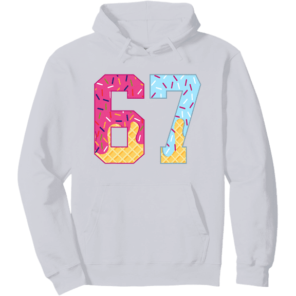 67 Ice Cream Drip Meme Six Seven Slang Hoodie ,Full Sizes S-5XL