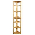 thumbnail image 1 of 67 In. High Corner Folding Bookcase - Medium Oak, 1 of 1