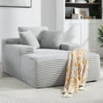 thumbnail image 1 of 67 Inch Oversized Chaise Lounge Chair Indoor,Upholstered Corduroy Boneless Sofa Bed,Modern Deep Seat Sofa Single Sleeper Sofa Chair,Comfy Fluffy Cloud Sofas Couches for Living Room, 1 of 11