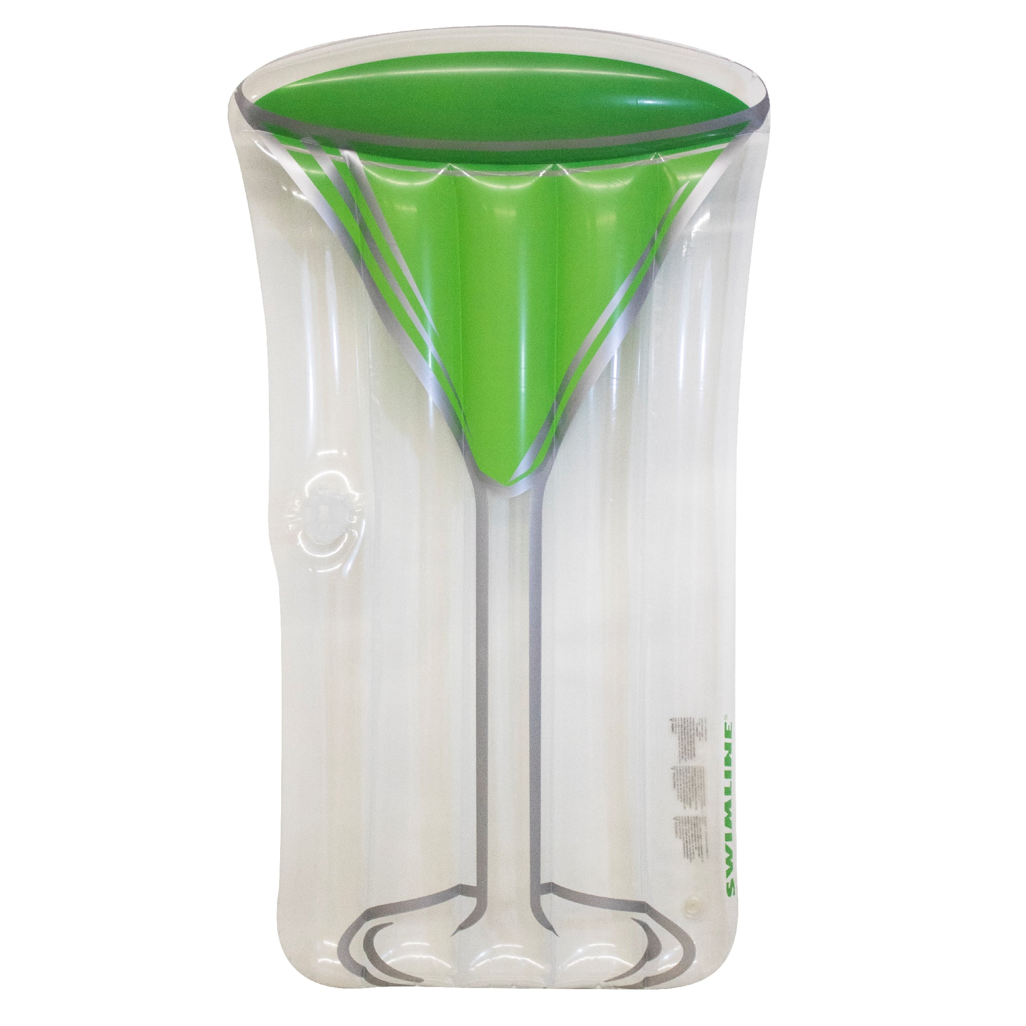 67" Inflatable Transparent Green and Clear Swimming Pool Float